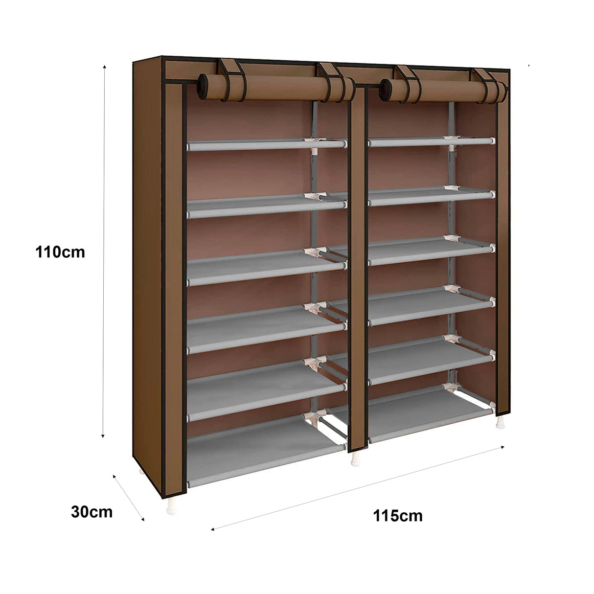 Armario Zapatero Tela 36 Pares