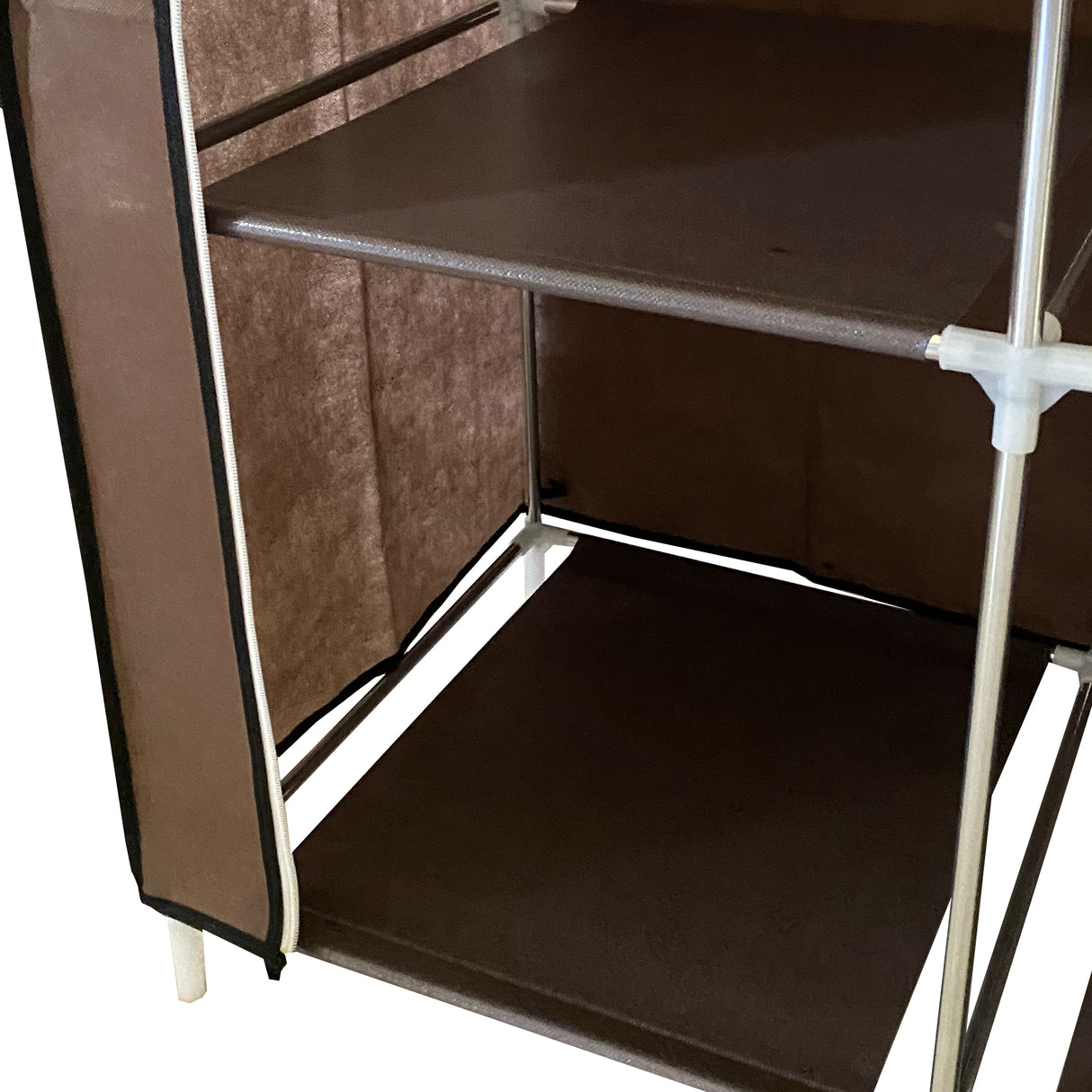 Armario Vestidor de Tela Nyana Home 170x130x45cm, 2 puertas, 9 huecos, 1 ropero