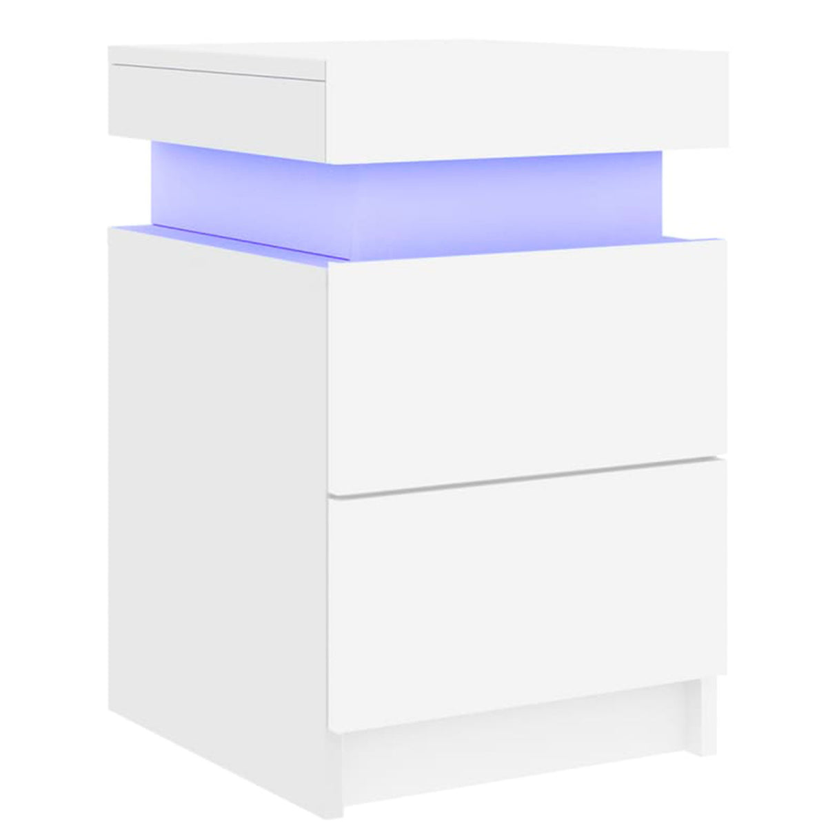 Mesita de noche moderna con luz LED