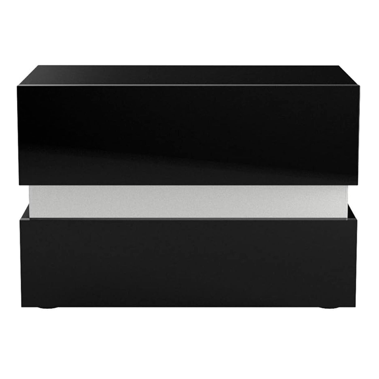 Mesita de noche moderna con luz LED