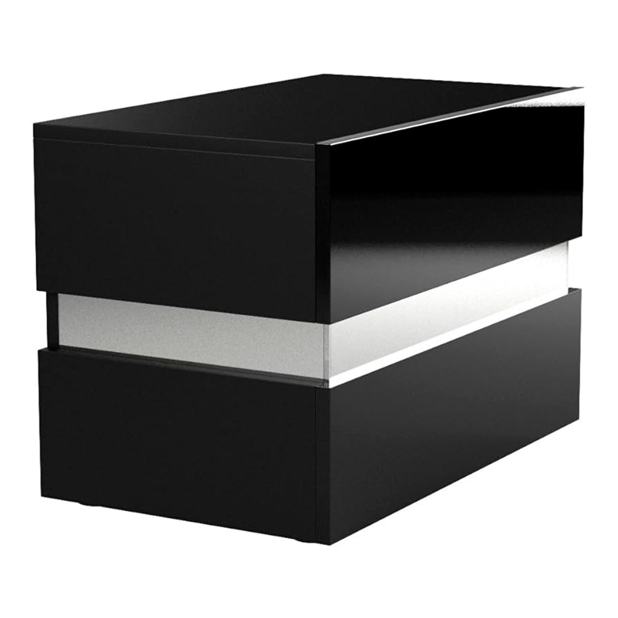 Mesita de noche moderna con luz LED