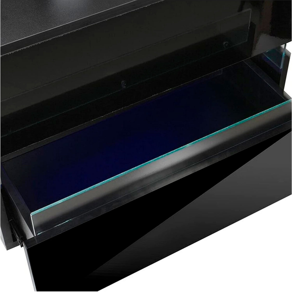 Mesita de noche moderna con luz LED