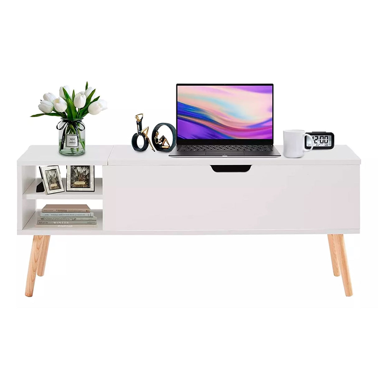 Mesa de centro elevable