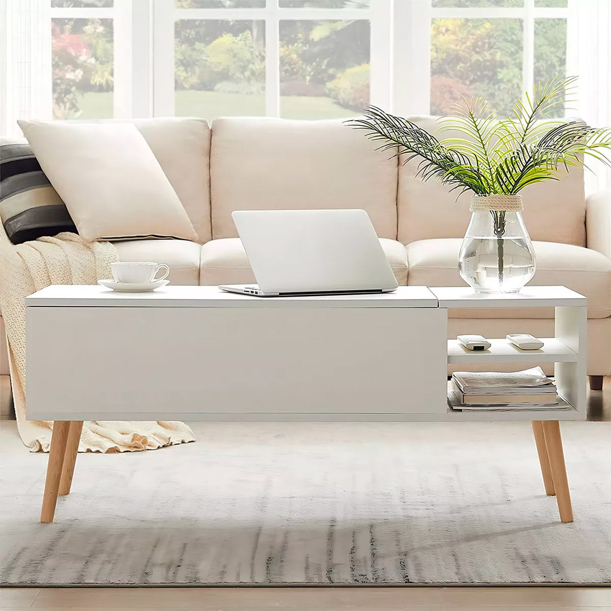 Mesa de centro elevable