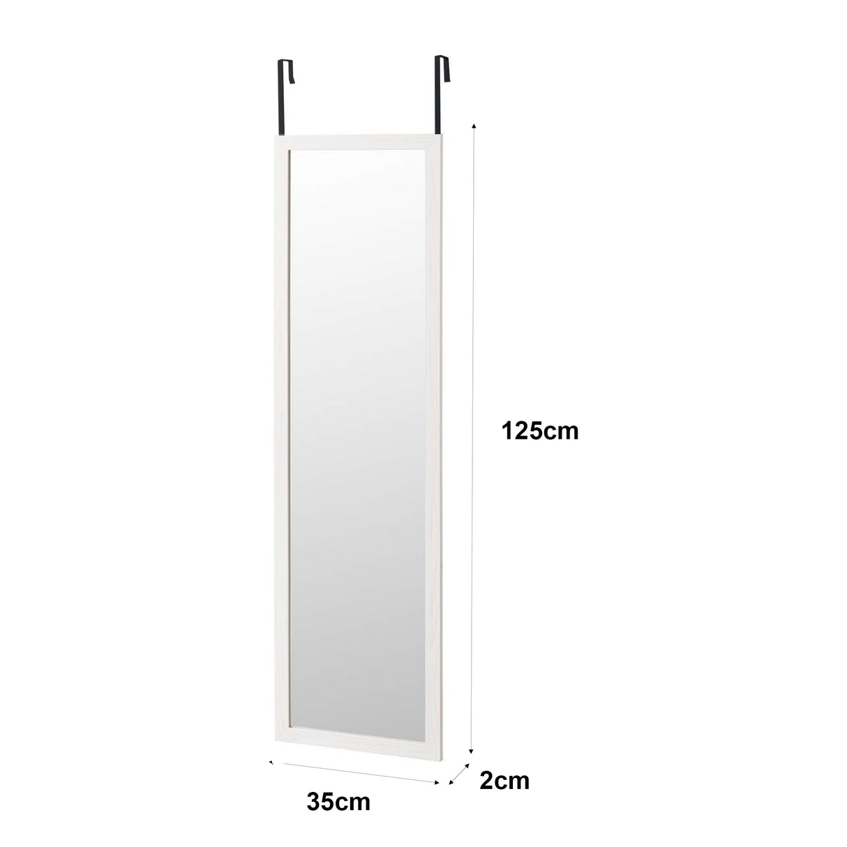 Espejo de Puerta Nórdico en Madera