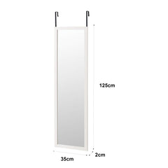 Espejo de Puerta Nórdico en Madera 35x125 cm