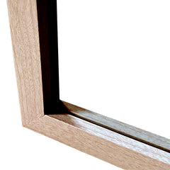 Espejo de Puerta Nórdico en Madera 35x125 cm