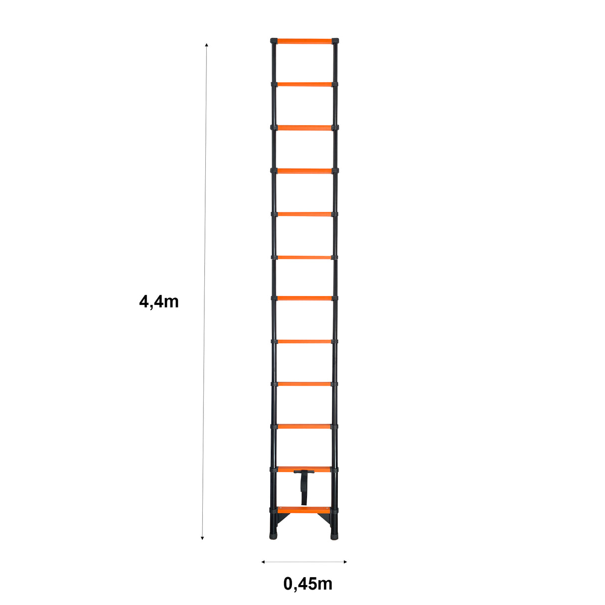 Escalera Telescópica de Acero al Carbono