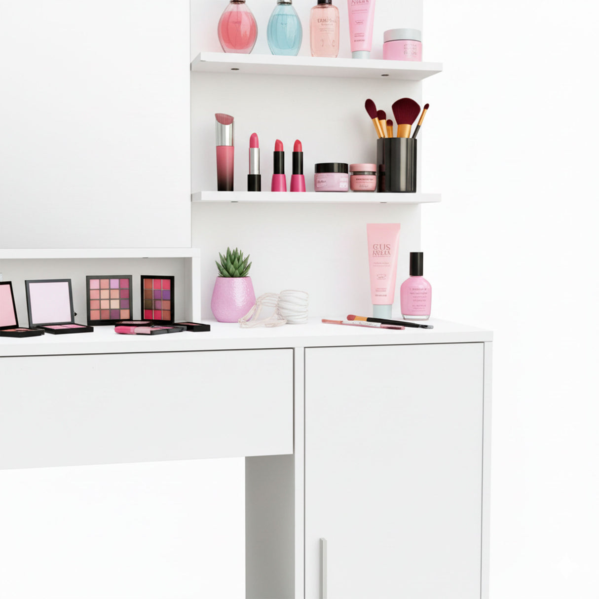 Tocador con Espejo 80x40x132 cm