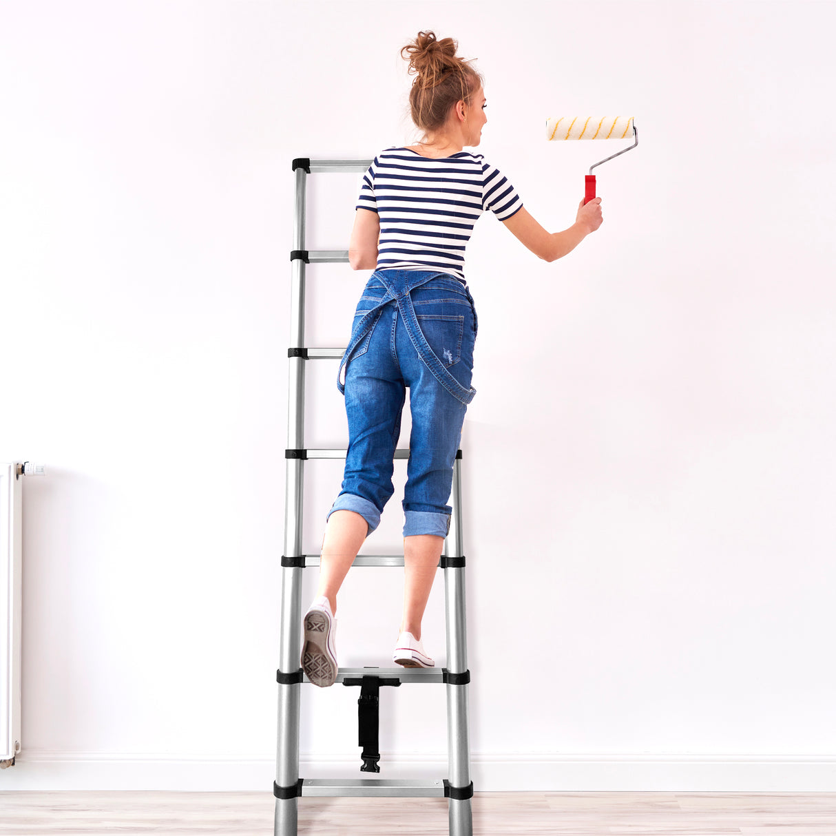 Escalera Telescópica de Aluminio