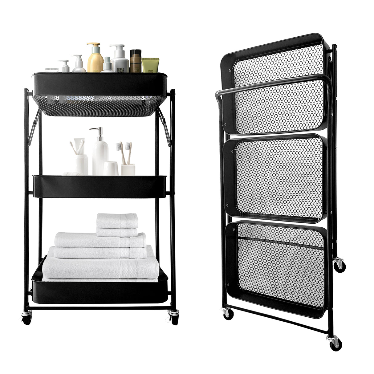 Carrito Almacenamiento Plegable