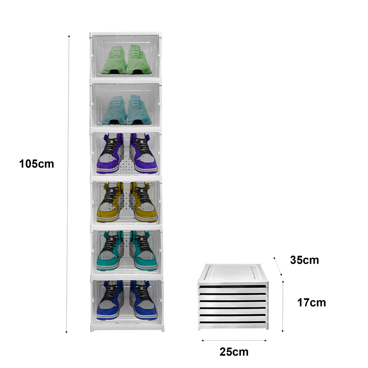 Zapatero Estantería Plegable 6 Niveles