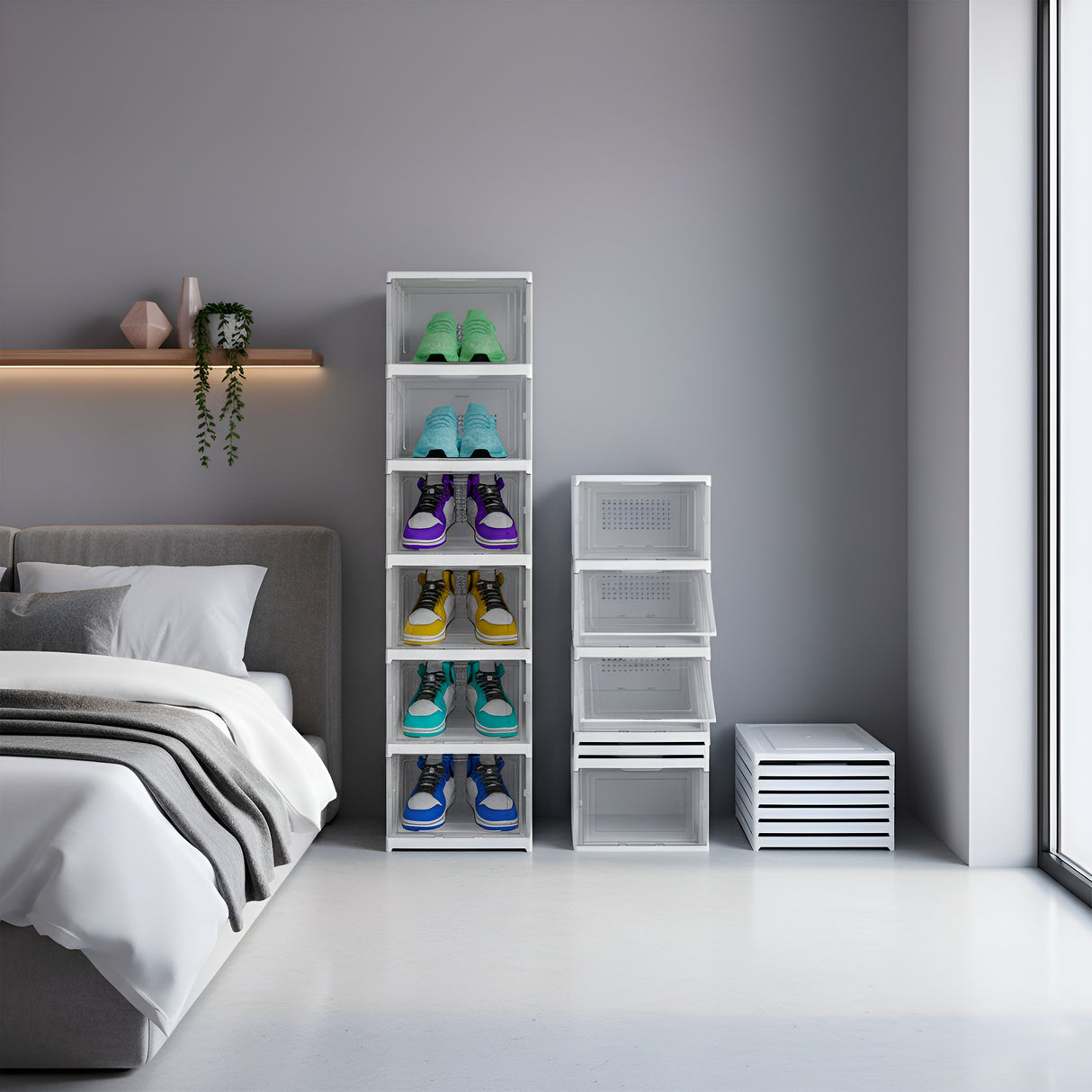 Zapatero Estantería Plegable 6 Niveles