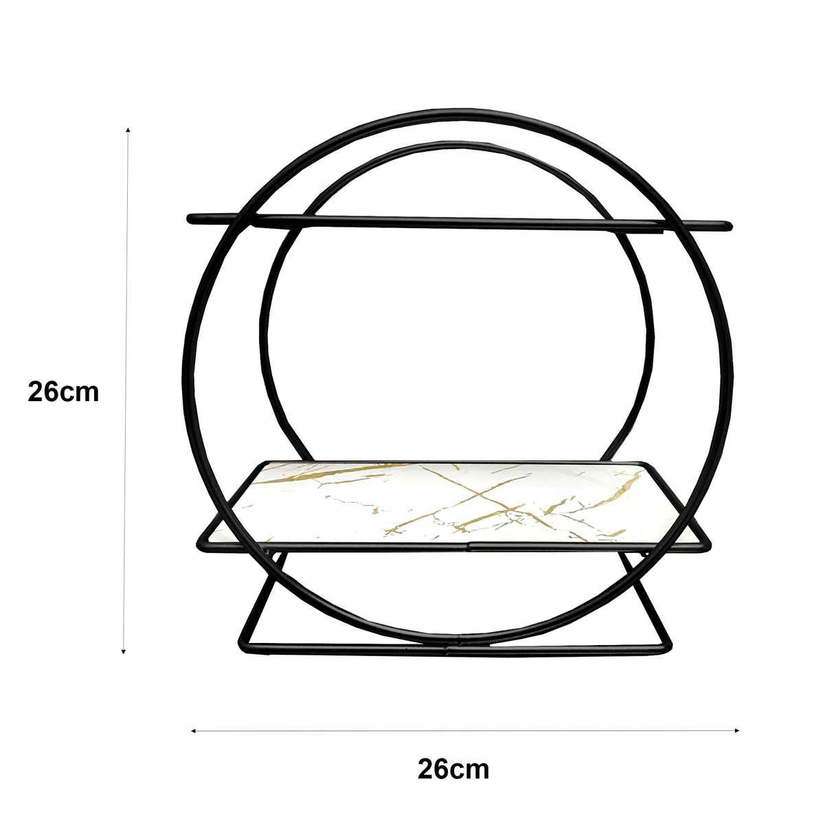 Estantería Organizadora de Maquillaje de Metal con Diseño Circular