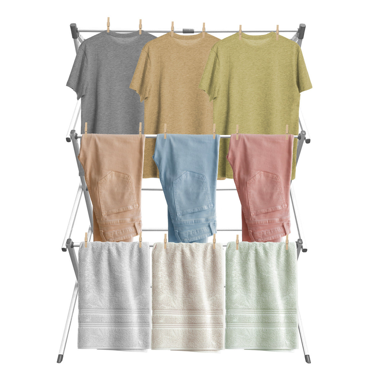 Tendedero Plegable Extensible 3 Alturas