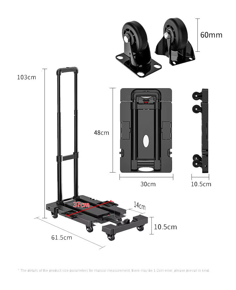 Carretilla Plegable Extensible