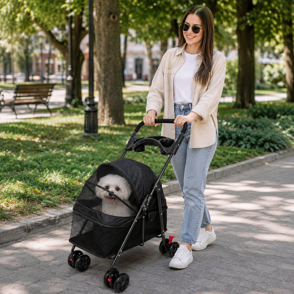 Carrito Plegable para Mascotas