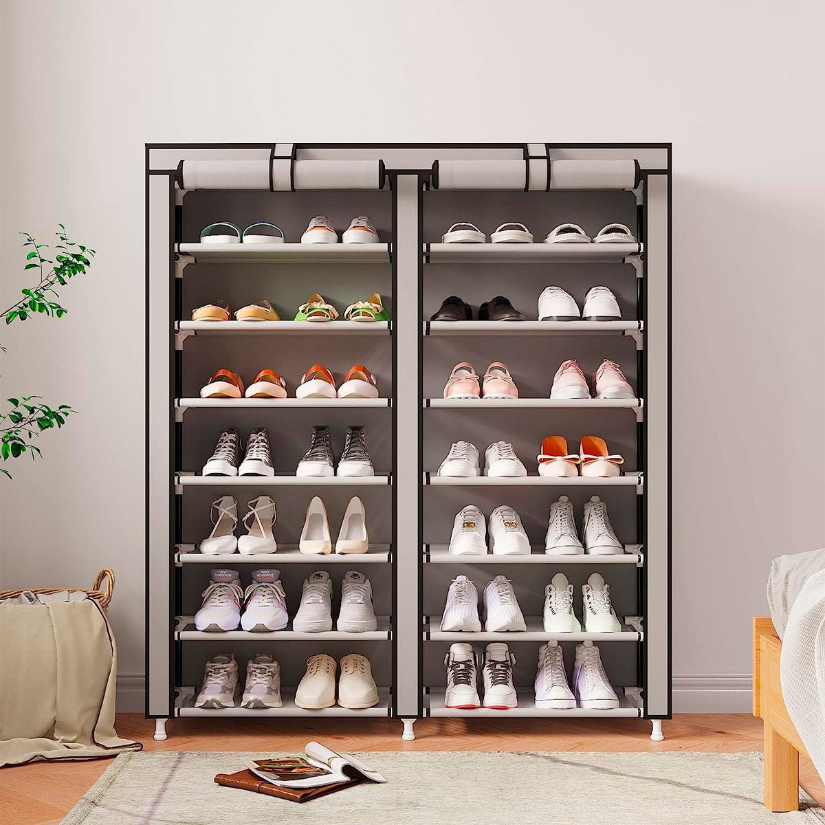 Armario Zapatero Tela 125x92x28 cm - Nyana Store