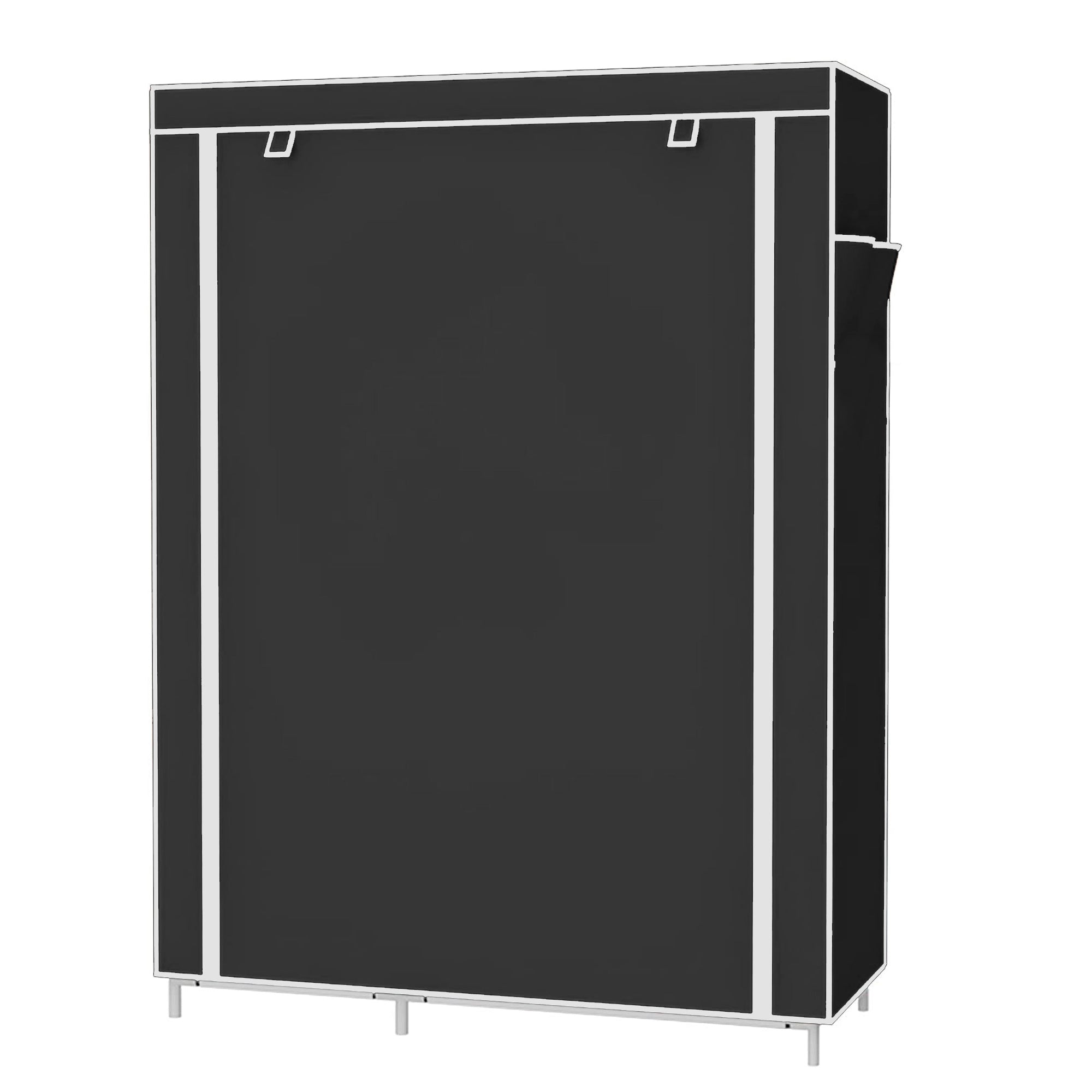 Armario Vestidor Tela Con Bolsillos Laterales 170x105x45 Cm