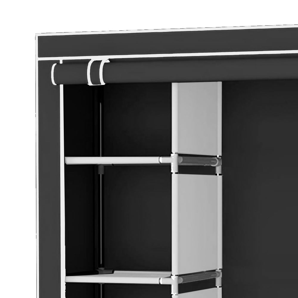 Armario Vestidor Tela Con Bolsillos Laterales 170x105x45 Cm