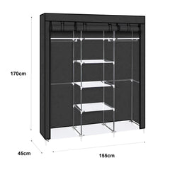 Armario Vestidor de Tela 170x150x45 cm
