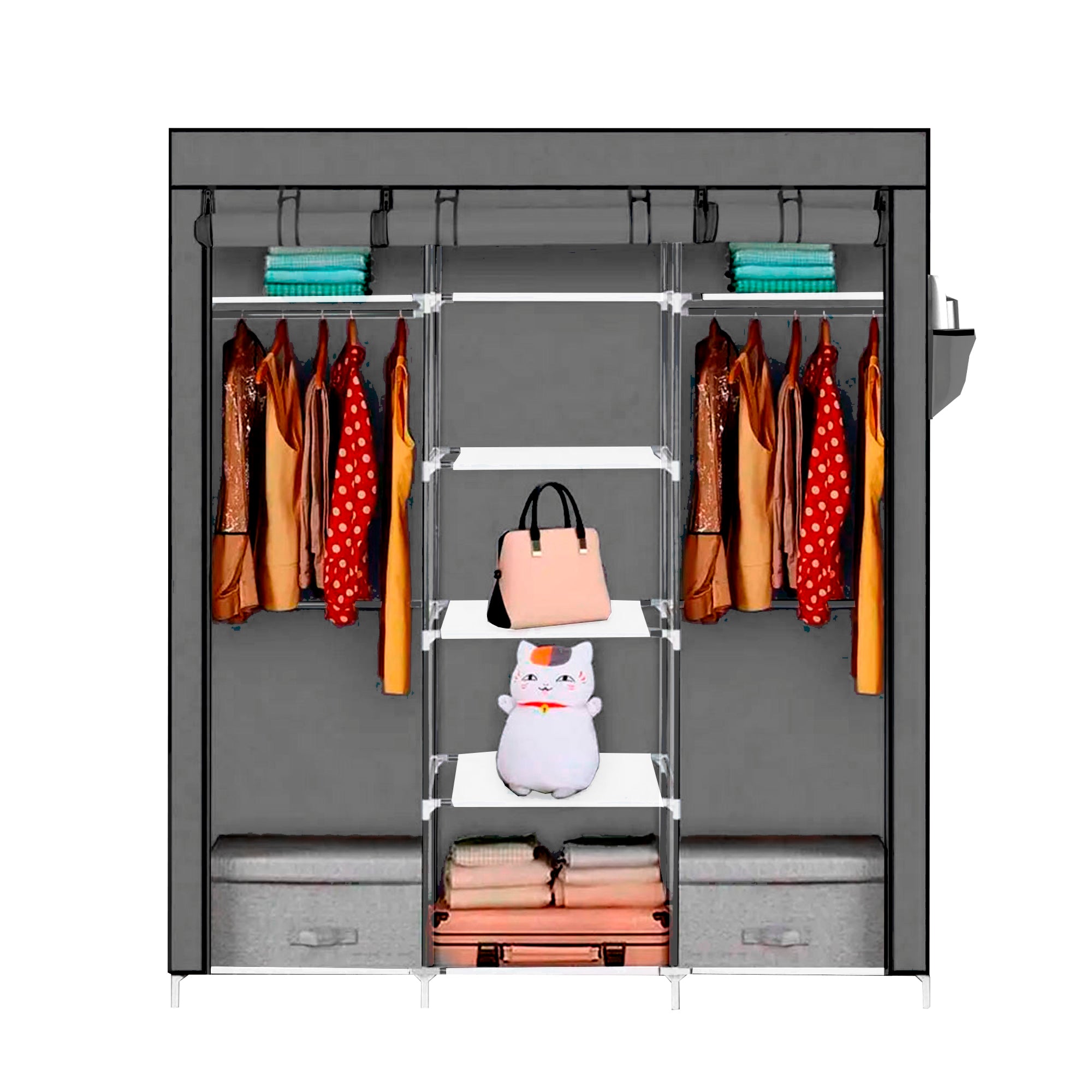 Armario Vestidor de Tela 170x150x45 cm
