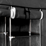 Armario Vestidor de Tela Nyana Home 170x130x45cm, 2 puertas, 9 huecos, 1 ropero