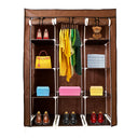 Armario Vestidor de Tela Nyana Home 170x130x45cm, 2 puertas, 9 huecos, 1 ropero