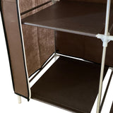 Armario Vestidor de Tela Nyana Home 170x130x45cm, 2 puertas, 9 huecos, 1 ropero