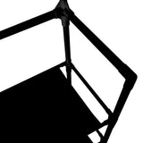 Recibidor perchero metálico de entrada Nyana Home 155cmx60cmx28cm, 4 baldas, 8 colgadores
