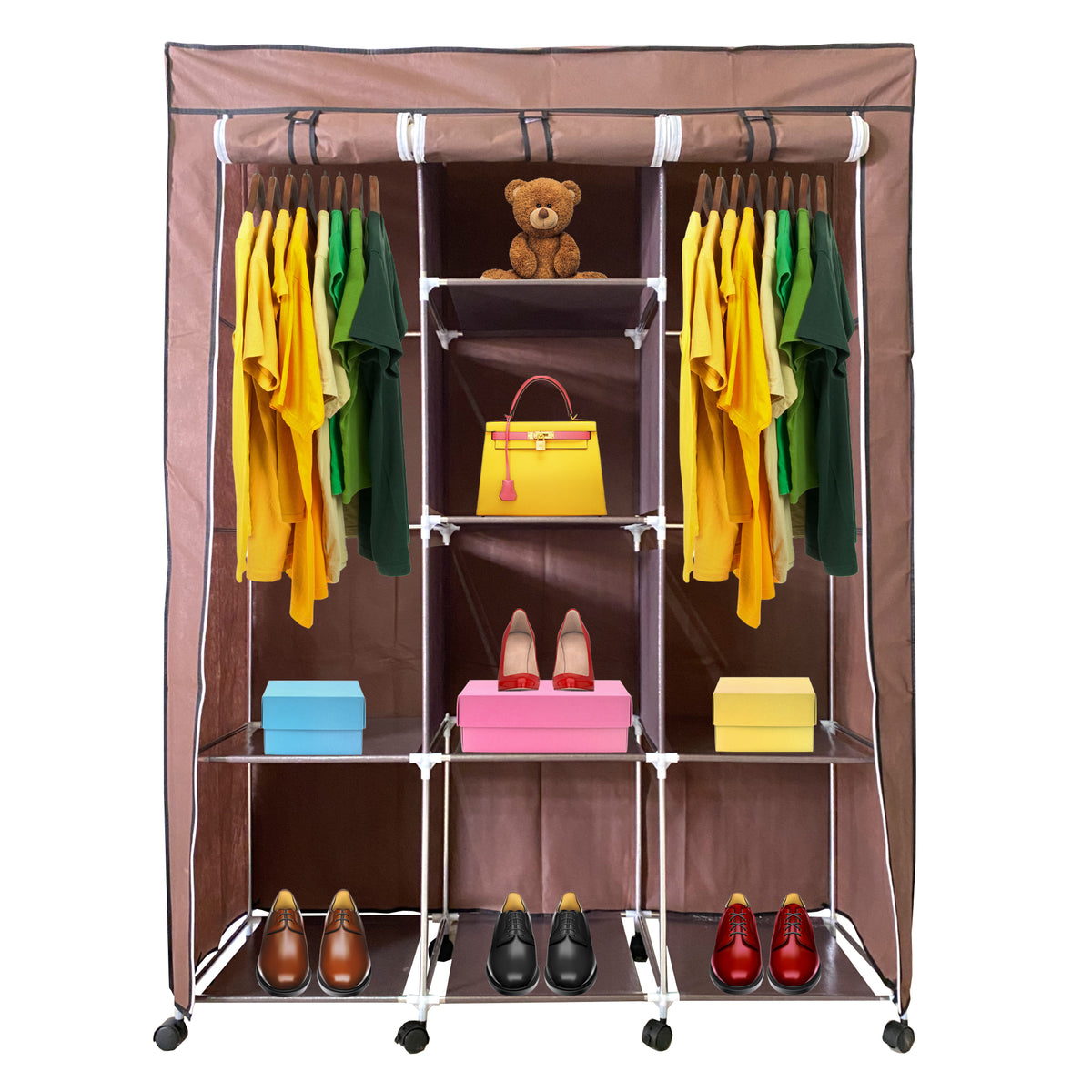 Armario Vestidor de Tela 170x125x45 Cm