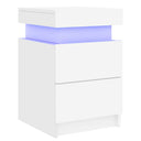Mesita de noche moderna con luz LED