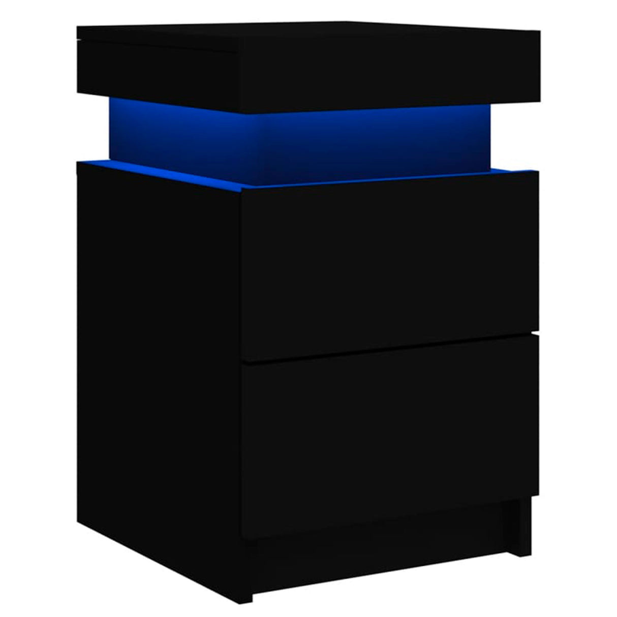 Mesita de noche moderna con luz LED