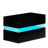 Mesita de noche moderna con luz LED