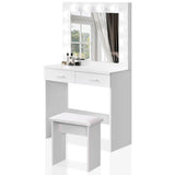 Tocador con espejo y luces LED