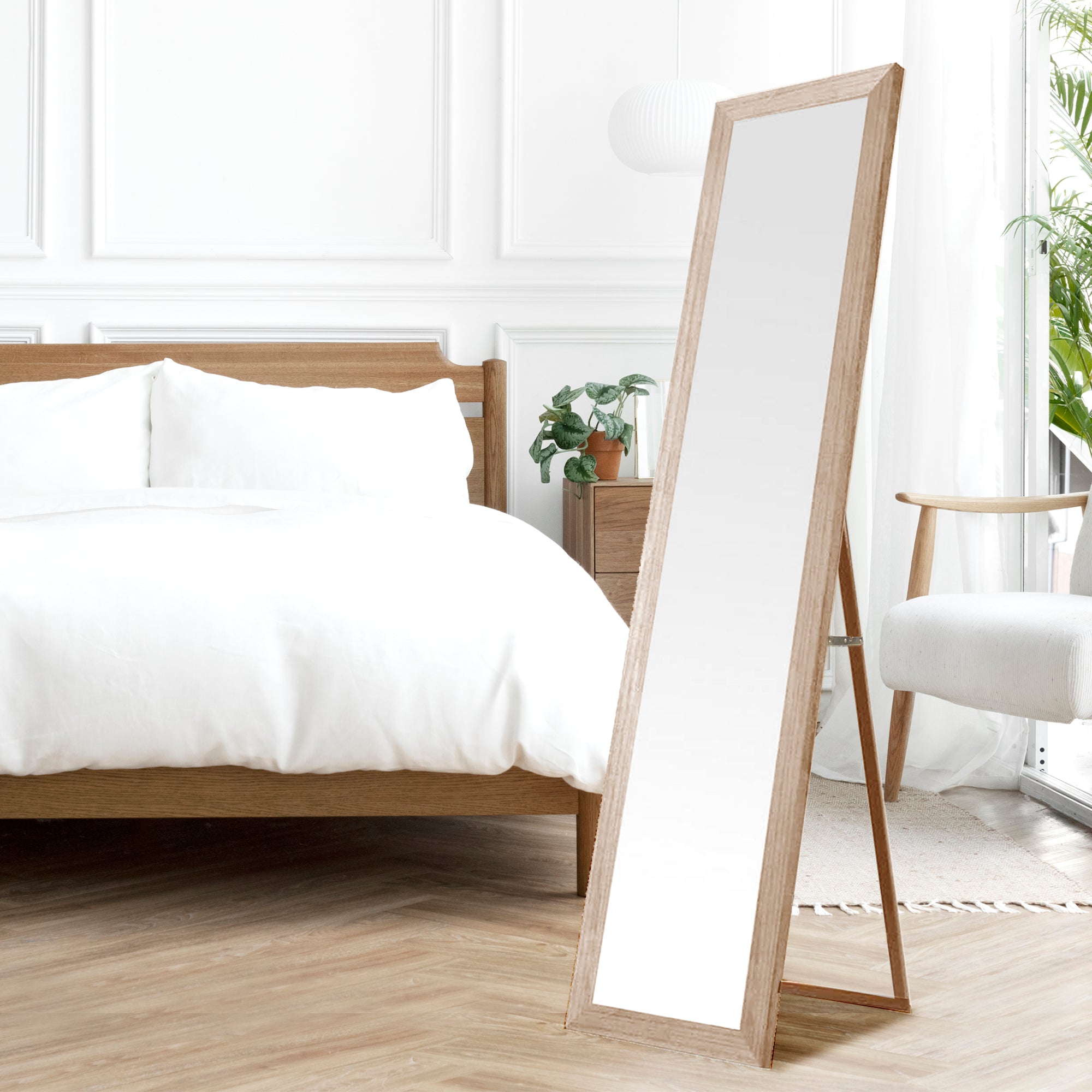 Espejo de Pie Nórdico en Madera 157x37 cm