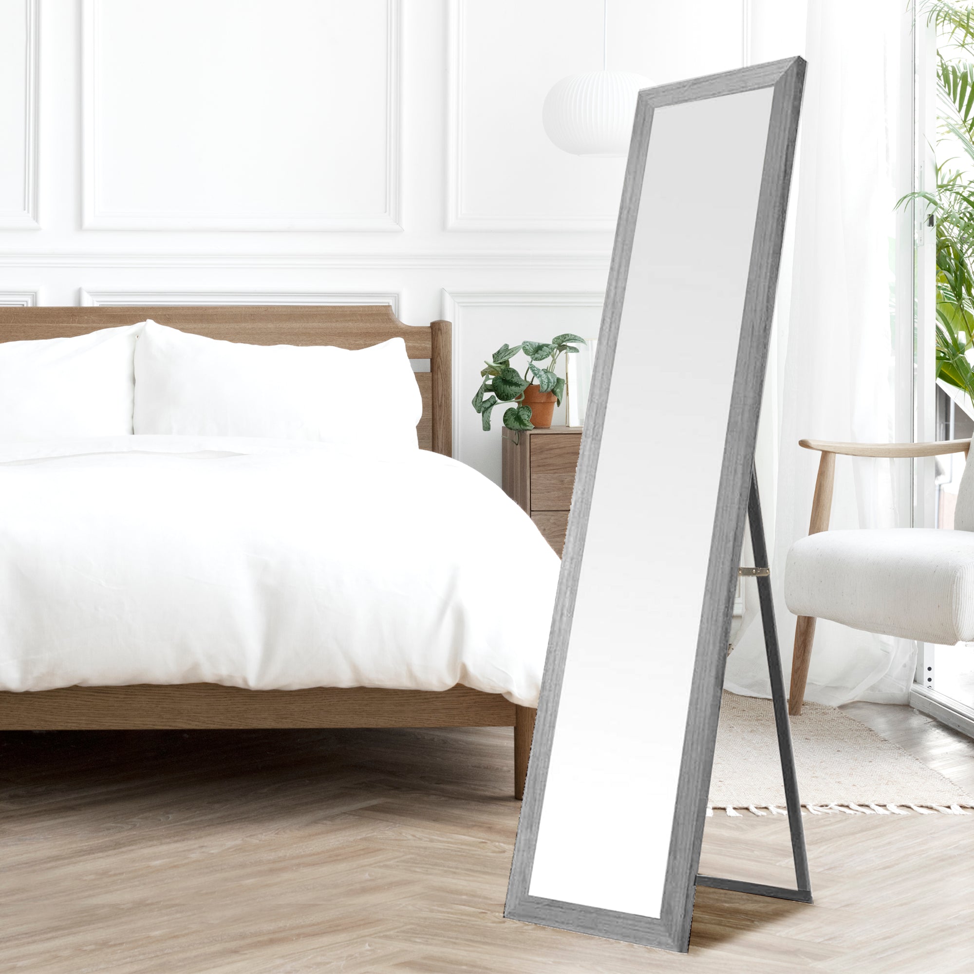 Espejo de Pie Nórdico en Madera 157x37 cm