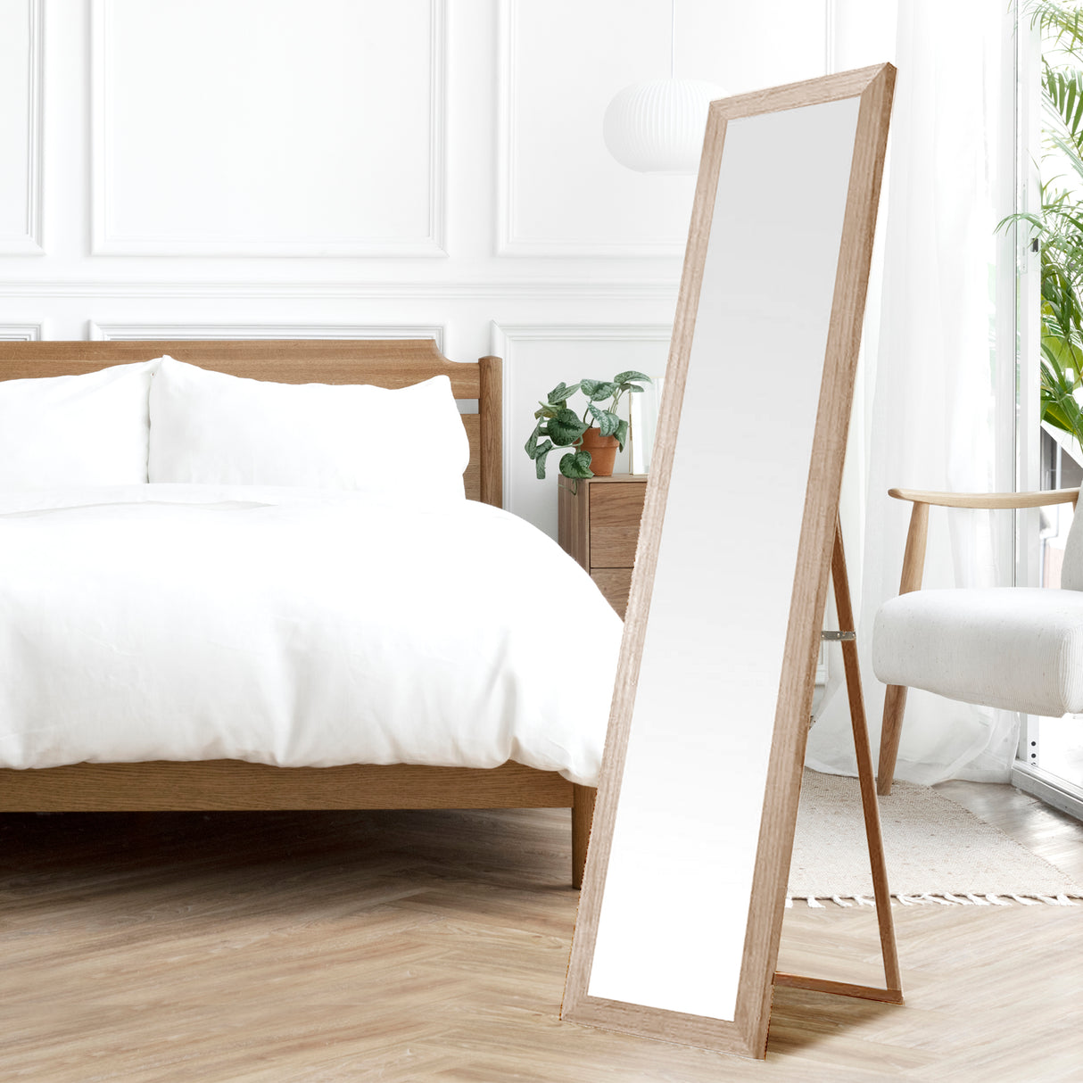 Espejo de Pie Nórdico en Madera