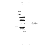 Estantería Telescópica Ducha Baño 276 a 330 cm