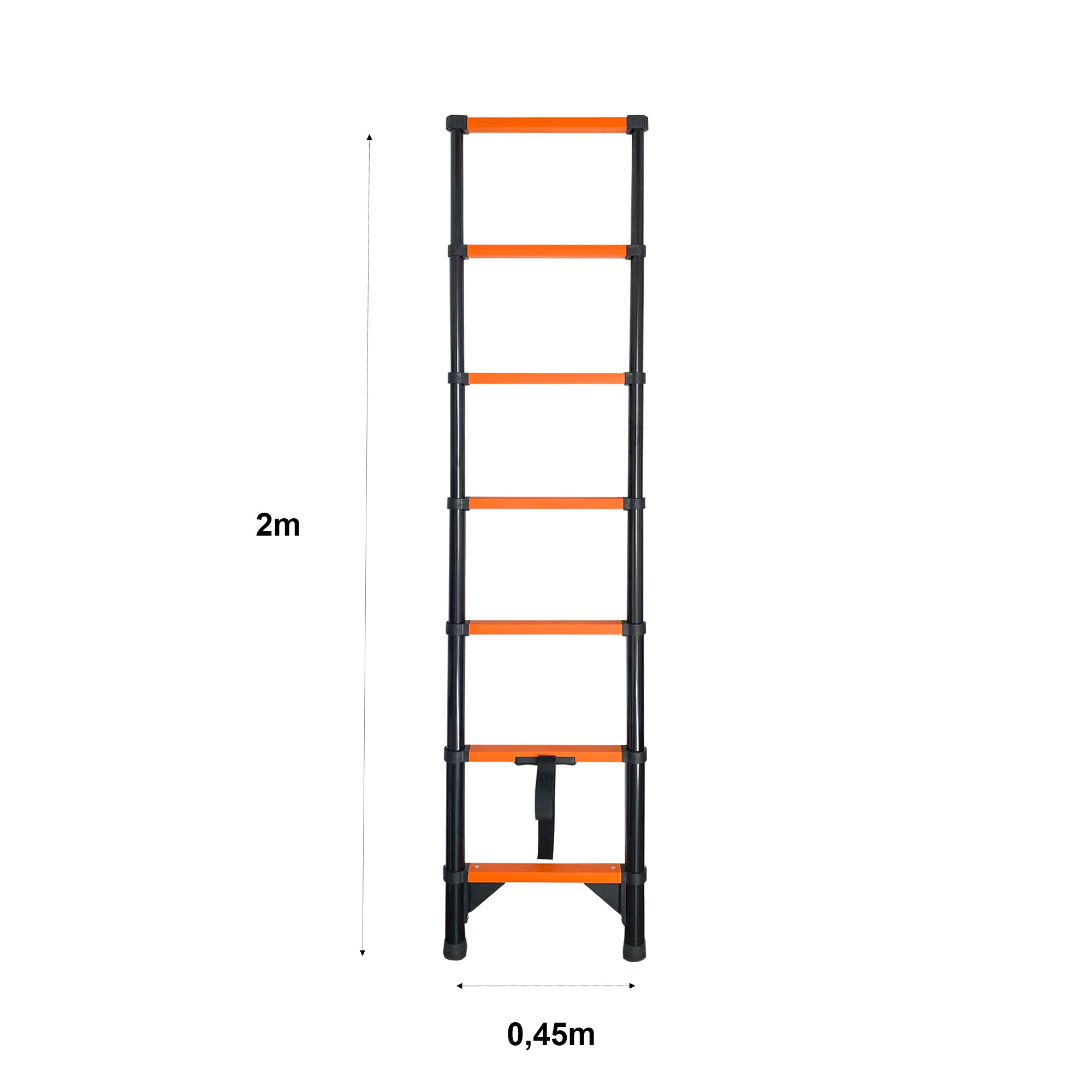 Escalera Telescópica de Acero al Carbono