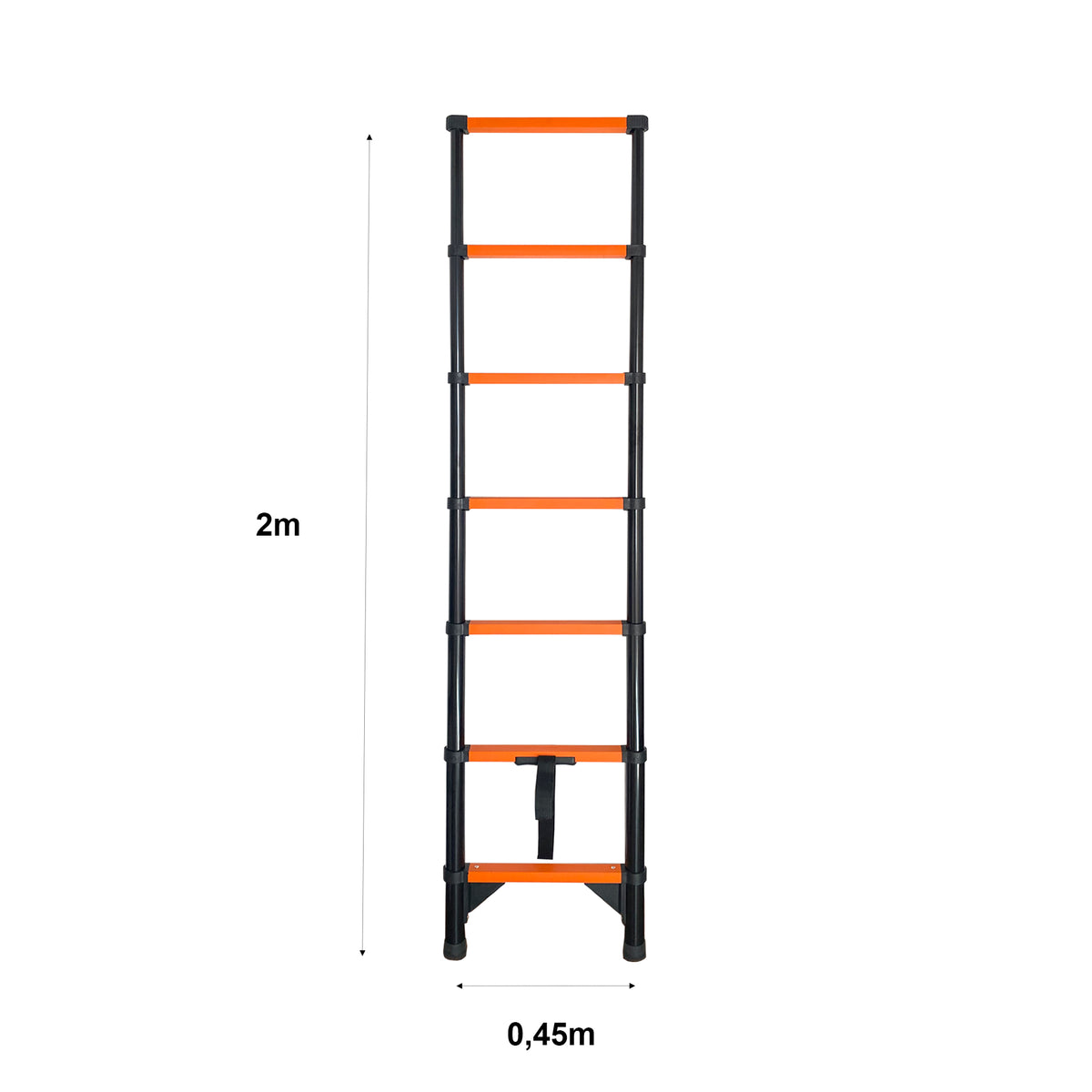 Escalera Telescópica de Acero al Carbono