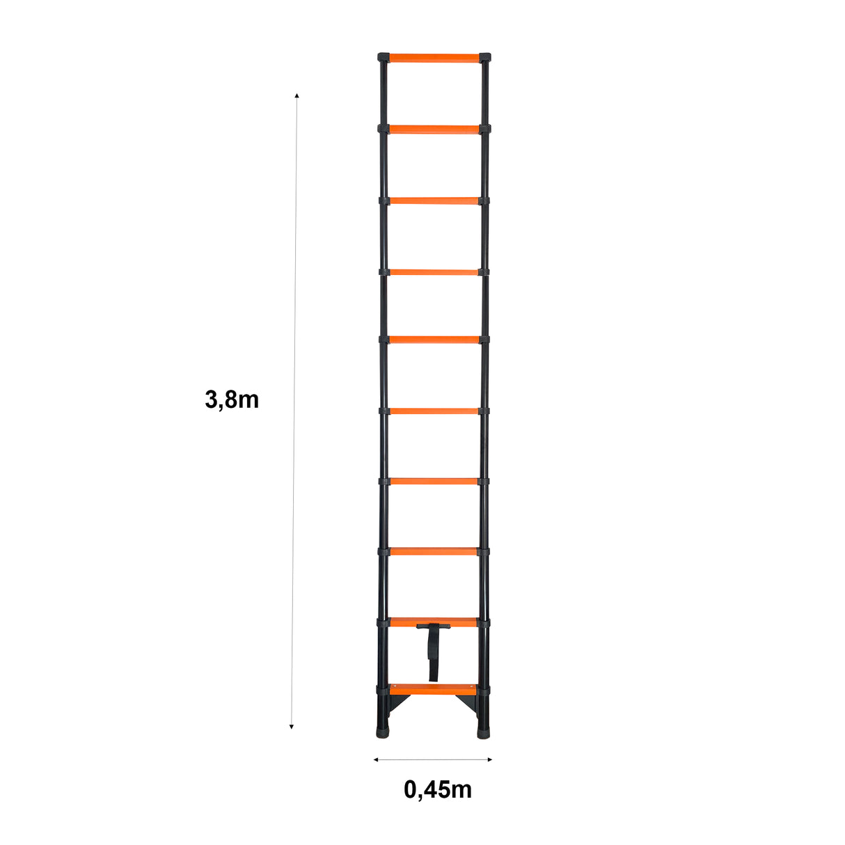 Escalera Telescópica de Acero al Carbono