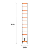 Escalera Telescópica de Acero al Carbono