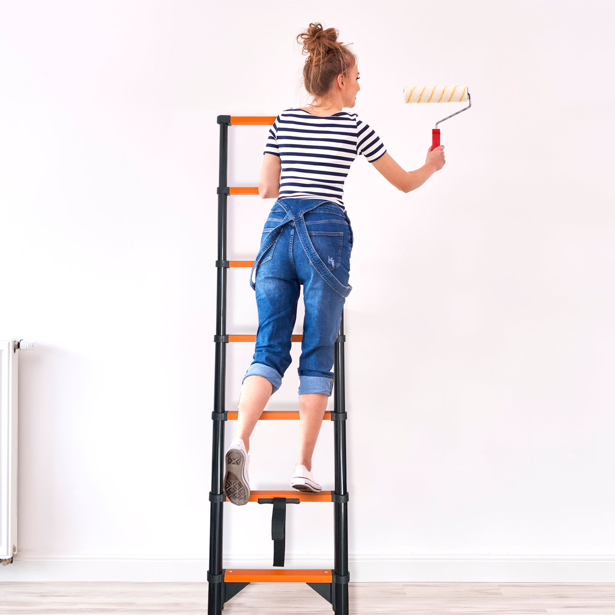 Escalera Telescópica de Acero al Carbono