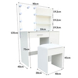 Tocador con Espejo e Iluminacion LED