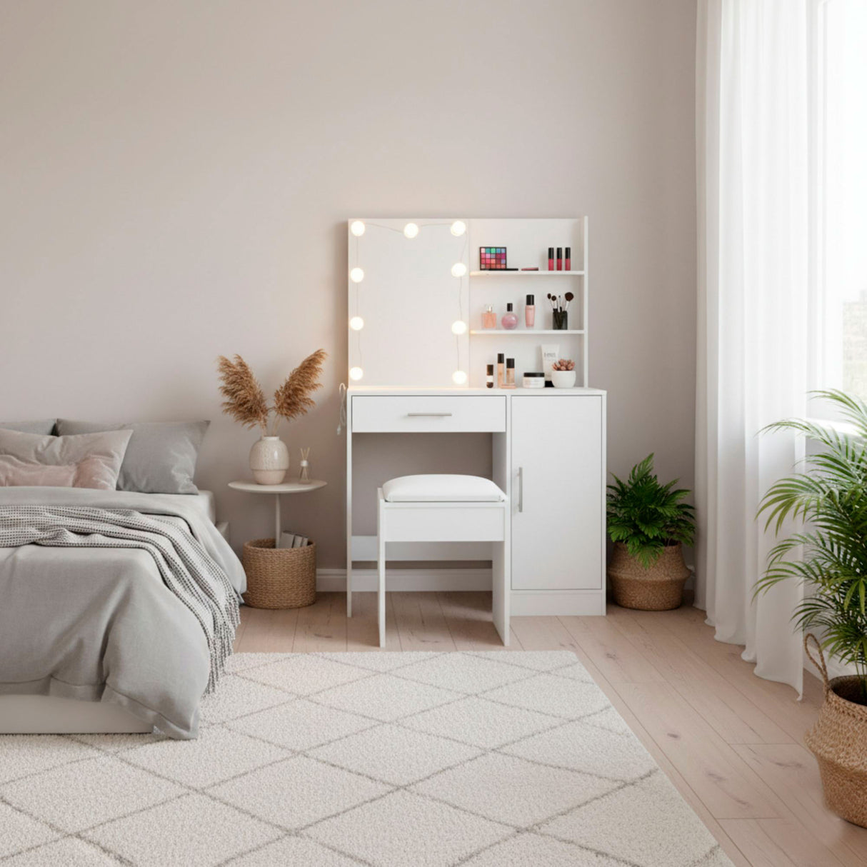 Tocador con Espejo e Iluminacion LED