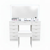 Tocador Maquille con espejo LED