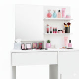 Tocador con Espejo 80x40x132 cm