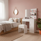 Tocador con Espejo 80x40x132 cm