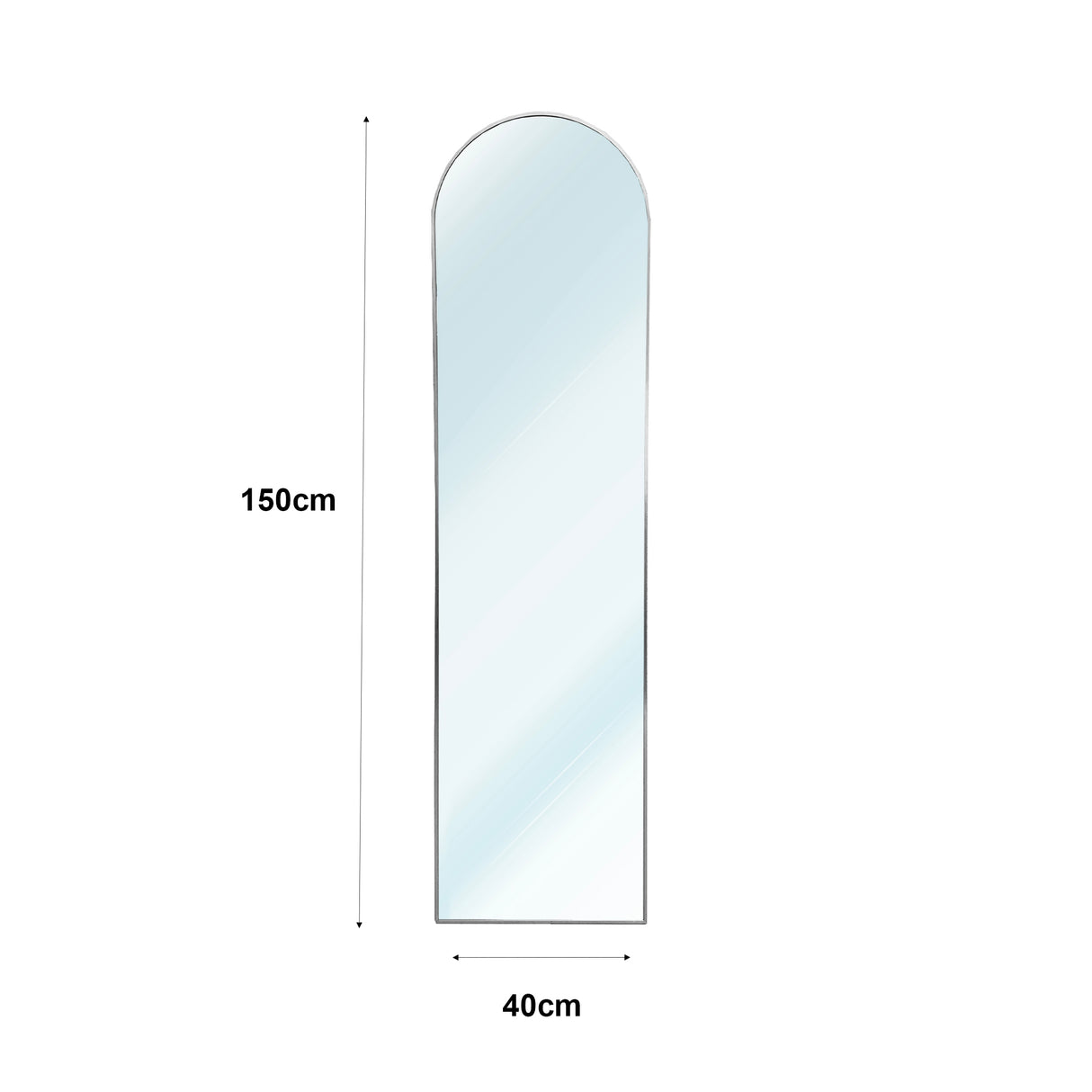 Espejo de Pie Metálico Metal Square